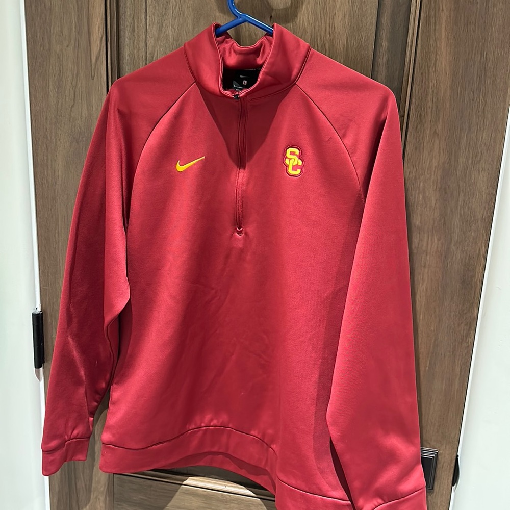USC Nike pullover 3/4 zipper